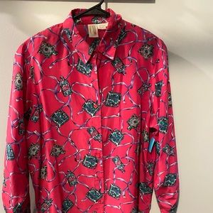 Vintage 100% silk blouse